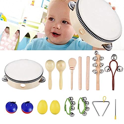 Finance Plan Musical Toy 10Pcs/Set Kids Musical Instrument Set Percussion Rhythm Toy Music Enlightenment