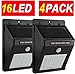 4pcs-Pack ,16LED Super Bright Upgraded Sogrand Solar Motion Sensor Light Solar Sensor Light Solar Lights Outdoor Metal Detector