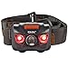 Headlamp LED Headlight 4 Mode Outdoor Flashlight Torch with Dimmable White Light Steady Red Light Adjustable and Water Resistant for Camping Hiking Walking Reading and More (3AAA Batteries Included)