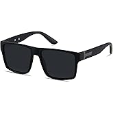 LYZOIT Square Sunglasses for Men Women Polarized Oversized Big UV Protection Rectangle Shades