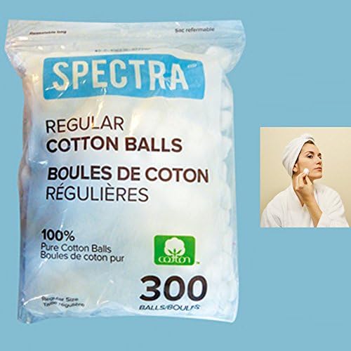 300pc Cotton Balls Regular Size 100% Makeup Cosmetics Nail Polish Baby First Aid