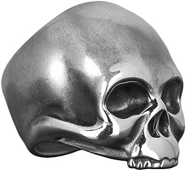 Handcrafted, solid .925 sterling silver, mens biker skull “KEITH” ring. Inspired by Keith Richards.