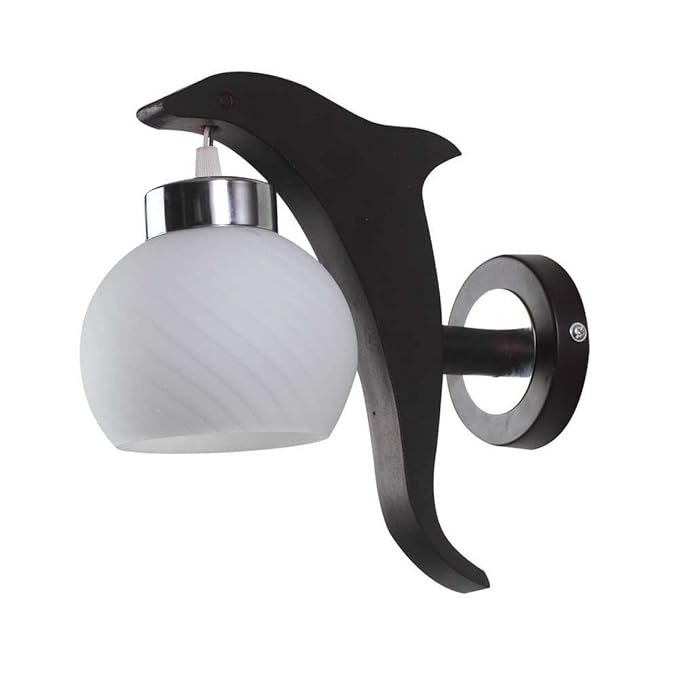 LeArc Designer Lighting : WL2001 : Contemporary Glass-Metal-Wood Wall Lights