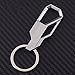 Iuhan® Fashion Black Keyfob Car Keyring Keychain Key Chain Ring Men's Business Style (White)