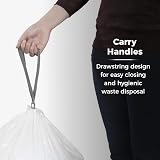 Tower 42-58L Lemon Scented Heavy Duty Bin Liners 20 Pack White view 6