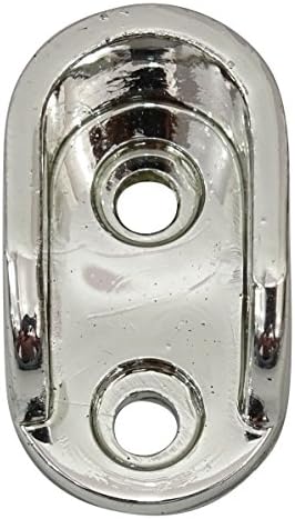 Flyrail 15 mm Chrome Coated Plastic Wardrobe Oval Pipe Bracket 20 Pcs