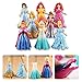 8pcs Cute Princess Action Figures Changed Dress Doll Kids Girl Toy XMAS Gift