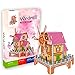 BSWEEII 3D Jigsaw Puzzles for Girls Kids Ages 5-12 Magic Windmill Music Box Dollhouse Castle DIY Brain Teasers Model Building Sets Educational Toys Learning Games Toys