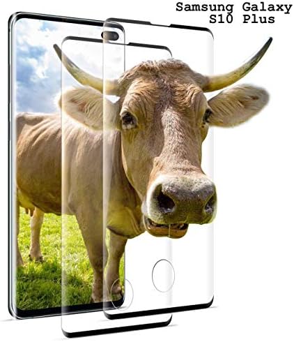 DOSNTO Glass Screen Protector [2 Pack] Compatible with Galaxy S10 Plus Tempered Glass 3D Full Coverage Screen Protector HD 9H Hardness No-bubbles Anti-scratch Film Suitable for Galaxy S10 Plus