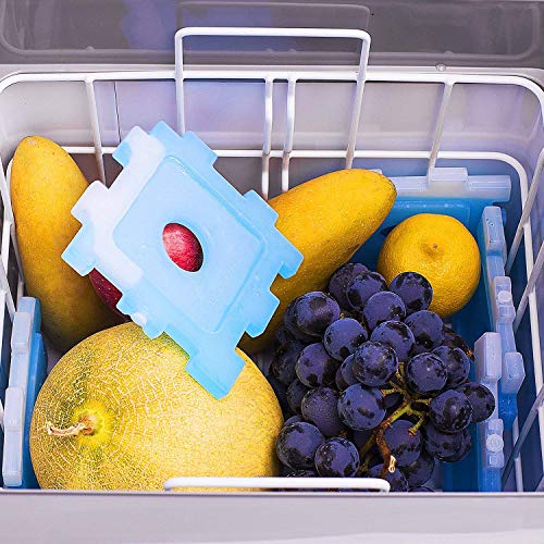 Ice Packs,Beyetori Cool Pack for Lunch Box,Freezer Packs for Lunch Bags and Coolers,Ice Pack Slim Reusable,Long-Lasting Freezer Ice Packs,Ice Packs-Great for Coolers,Ice Cube Blue (Blue, 10)