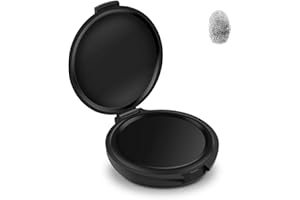 ERKOON Fingerprint Ink Pads, Thumbprint Ink Pad for Notary Supplies Identification Security ID Fingerprint Cards Law Enforcement Fingerprint (Black-1 Pack)