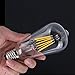 YFXRLIGHT Antique LED Bulbs Soft Warm White 2700K, 8W ST64 Dimmable Vintage Edison LED Bulbs, 80W Equivalent, Squirrel Cage Filament Bulb, 680 Lumens, E26 Clear Glass, Pack of 6(2 Year Warranty)