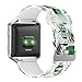 SKYLET Compatible with Fitbit Blaze Bands with Frame, Soft Silicone Replacement Printed Floral Wristband Compatible with Fitbit Blaze Smart Watch Bracelet (No Tracker)
