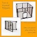North States MyPet 2-Panel Extension for Petyard Passage: Made in USA. Freestanding. Increases play area up to 34 sq. ft. (26