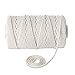 White Macrame Cord 4mm x 109yd Macrame Supplies - Best for Wall Plant Hanger Craft Making Dream Catcher Supplies - 4mm Natural White Macrame Rope by Stillness Crafts