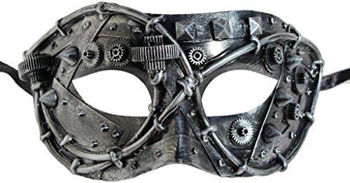 Masada Goods, Metallic Steampunk Half Face Mask