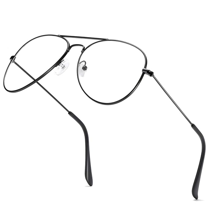 lentes aviador transparentes hombre