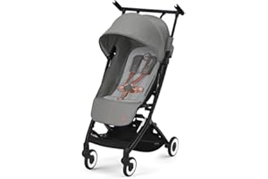 Cybex Libelle Lightweight pockit Travel Baby Stroller - Carry-On Compliant Compact Fold, One-Hand Adjustable Recline - Compatible with CYBEX Car Seats, Lava Grey