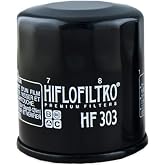 HiFloFiltro HF303 Black Standard Premium Oil Filter, Single