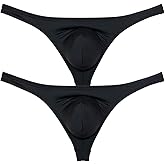 Jaxu Men's Second-skin Fit Bikini Thong Underwear Male Enhancer Bulge Pouch T-back Hombre Absorbent Lingerie Jockstrap