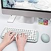 Jelly-Comb-Wireless-Keyboard-and-Mouse-Set-24Ghz-Wireless-Cute-Retro-Round-Key-Caps-and-Ergonomic-Mouse-Combo-for-Windows-PC-Notebook-Laptop-UK-Layout-Green Jelly Comb Wireless Keyboard and Mouse Set, 2.4Ghz Wireless Cute Retro Round Key Caps and Ergonomic Mouse Combo for…
