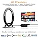 Indoor HDTV Antenna - HDTV 1080P 4K Digital 2019 New TV Antenna, 120 Miles Long Range with Signal Amplifier for VHF UHF Local TV Channels with 18ft Coaxial Cable