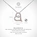 Billie Bijoux 925 Sterling Silver Infinity Double Heart Necklace Endlessness Love Platinum Plated Diamond Pendant Gift for Women Mother's Day (Only You)