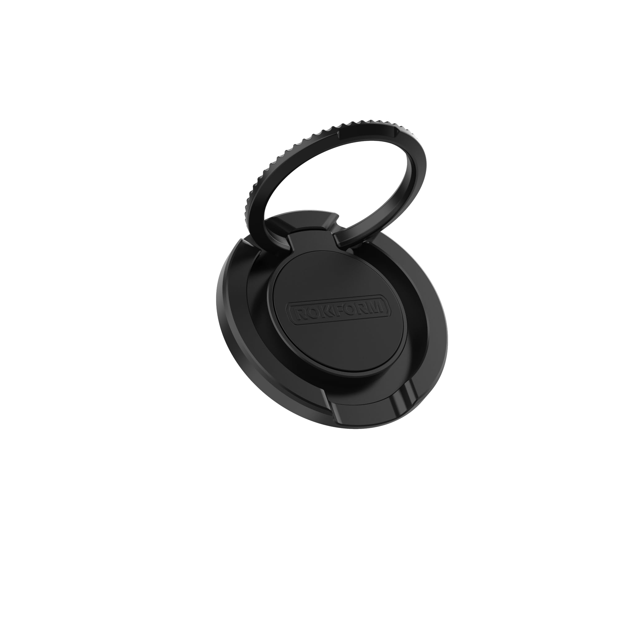 Rokform - MagSafe Compatible Sport Ring Grip and Stand, Thin Metal Cell Phone Ring Holder, Designed for MagSafe Compatible Phone Cases (Black)