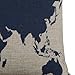 Tenworld Burlap Linen World Map Decorative Pillow Case Cushion Cover 20