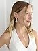 Mariell Rose Gold Wedding Dangle Earrings for Women, Bridal and Prom Jewelry, Infinity Symbol 8 Shape