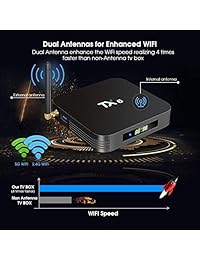 TV Box Android 6.0, Pendoo x10 Amlogic S905 X Smart Android de cuatro núcleos 64 bits 2 GB RAM 16 GB ROM 2.4GHz + 5.8GHz WiFi HD 4K Box BT 4.1 1000m LAN.