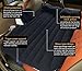 Car Inflatable Mattress Car Bed Mobile Cushion Camping Air Bed with Motor Pump, Two Pillows for Travel and Sleep Rest, Black