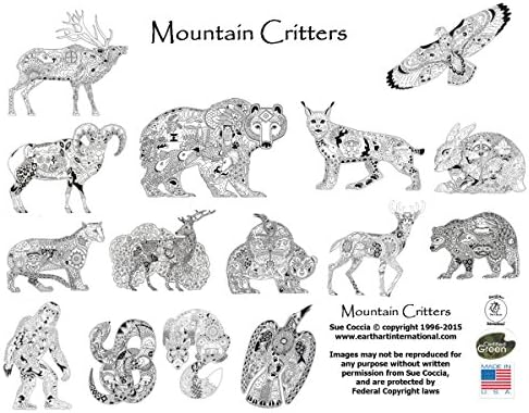 Earthart Coloring Book-Mountian Critters Kitchen – January 1, 2013