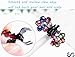 SENREAL 36pcs Mini Claw Hair Clips Crystal Rhinestone Barrette Mix Colored Bangs Flower Hair Claw Jaw Clip Hair Pin Accessories for Girl Women Baby