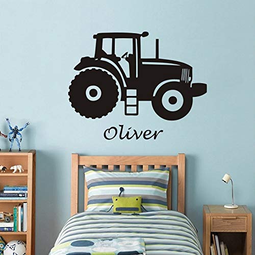 Nursery Baby 42x54cm Tractor Kids Wall Decals Vinyl Wall Stickers