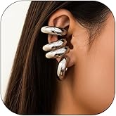 Ear Cuff Earrings for Women Chunky Ear Cuff Colourful Non Pierced Ear Cuff Non Piercing Clip On Cartilage Wrap Cuff Earrings Jewelry Gifts