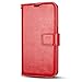 J&D Case Compatible for Galaxy S7 Case, [Wallet Stand] [Slim Fit] Heavy Duty Protective Shock Resistant Flip Cover Wallet Case for Samsung Galaxy S7 Wallet Case - Red