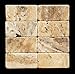 Philadelphia 3 X 6 Travertine Tumbled Brick Tile - 2 pcs. Sample Set
