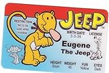 Eugene the Jeep From Popeye the Sailor Man Novelty Drivers License / Fake I.d. Identification for Popeye and Friends / Sweet Pea Fans by Signs4Fun