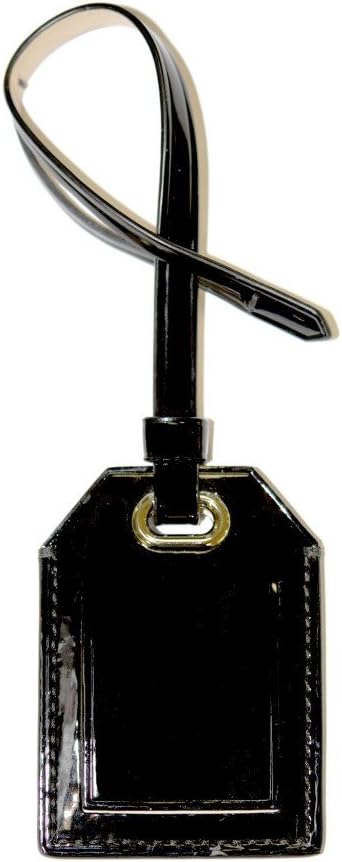 Reed Krakoff Patent Leather X-tra Large Hang Tag in Black / Gold