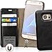 Samsung S7 Edge Case, Magnetic With Convertible Shell Case / Wallet by Cuvr with Premium Vegan Leather Cover. Mount Your Magnetic Galaxy S7 Edge Cases Everywhere Now!… …