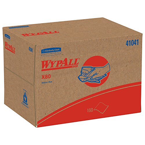 UPC 036000410419, Wypall X80 Reusable Wipes (41041), Extended Use Wipers BRAG Box Format, Blue, 160 Sheets / Box; 1 Box / Case