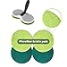Gladwell, Cordless Rechargeable Electric Mop Replacement Pads, Pack of 2 Cleaner, Light Green and 2 Scrubber Dark Green, Pack of 2