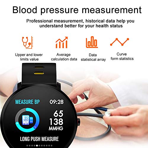 Slimme horloges voor heren en dames, Android IOS Mobile Fitness Tracker met IP68 waterdicht, 1,3" Smart Watch, stappenteller, hartslag, slaapbewaking, weersvoorspelling - Image 5