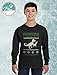 T-Rex VS Reindeer Funny Xmas Long sleeve kids T-Shirt With Christmas Prop