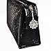 Ascrafter Zipper Pulls Charm - Bling Zipper Charm with 4 Rhinestone Snap Buttons for Jacket, Purses, Backpack, Luggage Bag Pendant & More