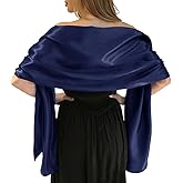 MLMW Shawls and Wraps for Evening Dresses Satin Shawl Wraps for Women Extra Long Wedding Shawls for Bridal Party