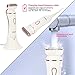 Sminiker Professional Upgrade Womens Electric Razor 4 in 1 Ladies Electric Shaver Cordless Rechargeable Wet/Dry Electric Razor for Women Waterproof Body Hair Bikini Trimmer + Manicure Set (White)