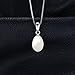 JewelryPalace 925 Sterling Silver Freshwater Cultured 8-10mm White Pearl Chain Pendant Necklace 18 Inches