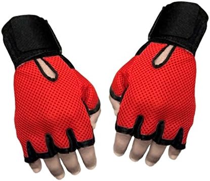 Sports 101 Genuine Leather Netted Gym & Fitness Gloves with Wrist Support